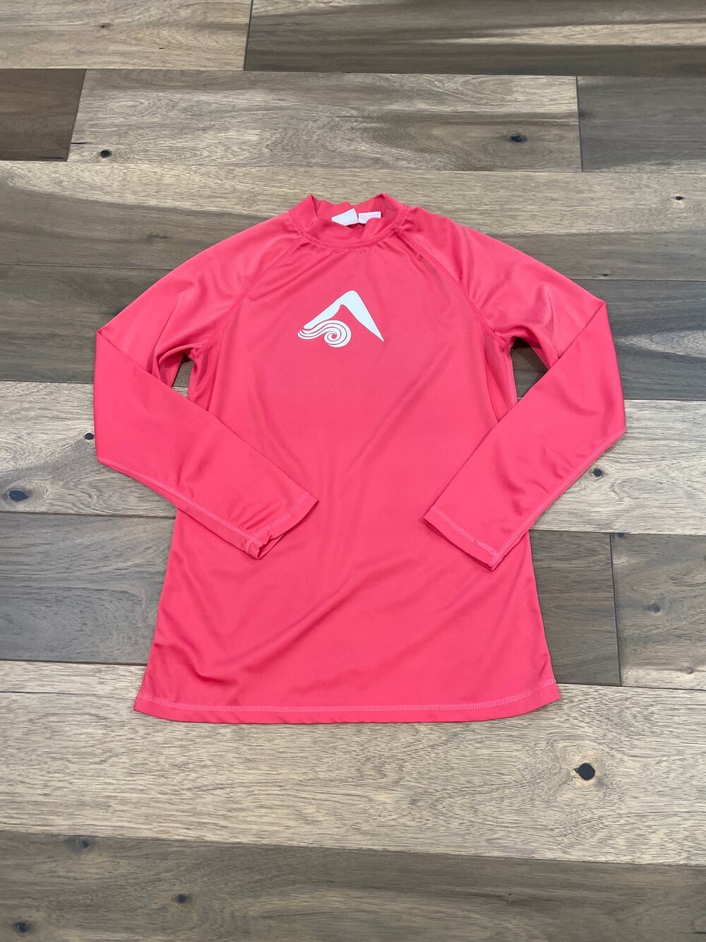 Kanu Surf Rash Guard Long Sleeve Swim Top Size M Pink UPF 50+
